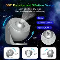 Proyector De Planetario Luz Nocturna Galaxia Rotación 360° Lámpara Estelar Para Decoración De Habitaciones Proyección De Cielo Estelar - details 13