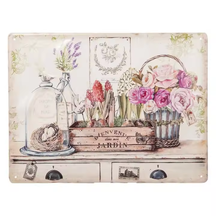 WANDERLUST DECO Mural de metal 25x33 cm.Tiene 2 puertas - 1