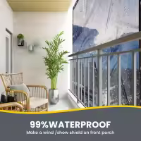 Lonas transparentes impermeables con ojales, para Patio, para cubrir invernadero, porche, dosel, planta, Camping, 1 ud. - details 2