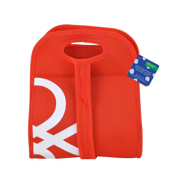Bolsa Almuerzo Neopreno Azul / Roja Rainbow United Colors of Benetton 22.5x14x27cm - 1