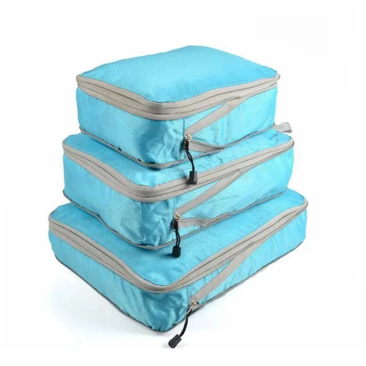 Bolsas de Almacenamiento de Viaje - Juego de 3 Piezas - Organizador de Ropa Comprimible - 1