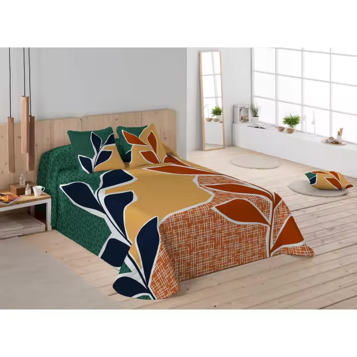 COLCHA BOUTI 100% ALGODÓN ALDO ICEHOME FABRICADO EN ESPAÑA - 1