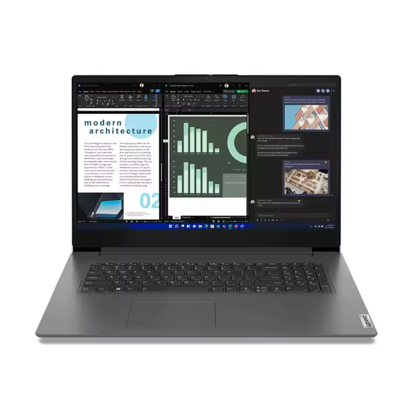 PORTATIL LENOVO V17 G4 IRU i7-1355U 17.3-FHD 16GB 512GB USB-C WIFI-6 W11 3años garantia - 1