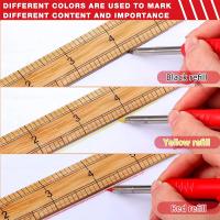 Lápiz De Carpintero Sólido Recargable Para Madera Vidrio Metal Herramienta De Marcado Para Carpintería Arquitectura Kit De Pencils Mecánicos Con Agujero Profundo - details 2