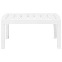 vidaXL Juego de muebles de jardín 3 piezas plástico blanco - details 5