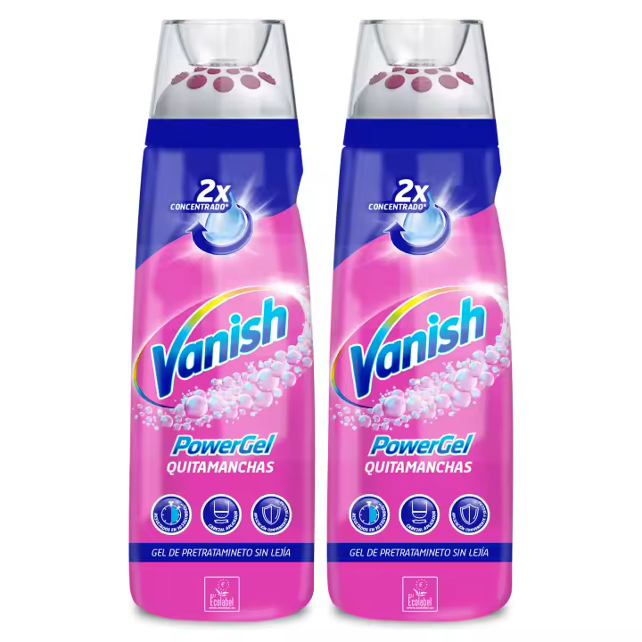 Quitamanchas para la ropa Vanish Gel Pretratante sin Lejía Espuma PowerFoam 2x200ml - 1