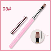 Pincel De Uñas Con Mango De Acrílico Rosa Herramientas De Dibujar Y Pintar Triangular Para Francés Y Manicura - details 8
