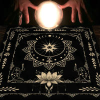 Mantel De Tarot Con Tu Poder En Forma De Serpiente Y Estampado Floral Y Vegetal Para Decoración De Altar Estilo Clásico Material Poliéster/Celulosa - details 0