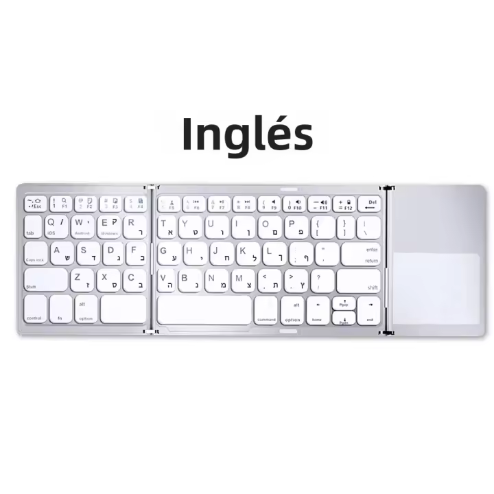 Mini Teclado Bluetooth Con Touchpad Para Android IOS Windows Teclado Inalámbrico Plegable De 3 Plegadas Para Macbook PC Laptop Tablet Phone - 1