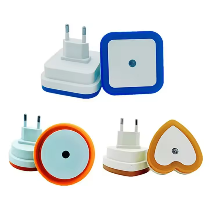 Lámpara Nocturna LED De Pared Con Sensor Automático Para Dormitorio Habitación De Niños Pasillo Corredor Y Escaleras EU/US 110V 220V Mini Encantadora - 1