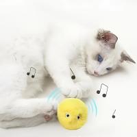 Bola De Juguete Interactiva Para Gatos Peluche Sonido Silbante Entrenamiento De Ejercicio Y Diversion Tiempo Para Mascotas - details 3