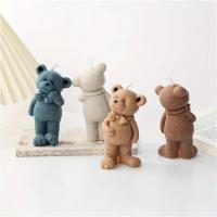 Molde De Vela De Silicona 3D Oso Teddy Para Decoración Del Hogar Y Hacer Mantequilla De Forma De Pareja De Osos Romántica Para Regalo De Boda Herramientas Para Hacer Mantequilla Y Resina Epoxy - details 2