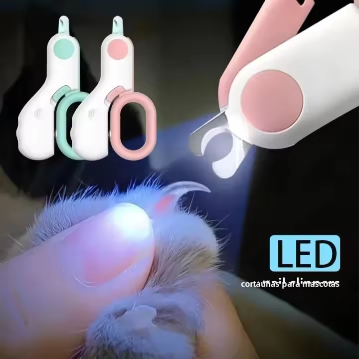 Tijeras De Uñas Para Perros Y Gatos LED Profesionales Con Bloqueo De Seguridad Herramienta De Aseo Para Mascotas Cuidado De Las Patas Para Gatos Y Perros - 1