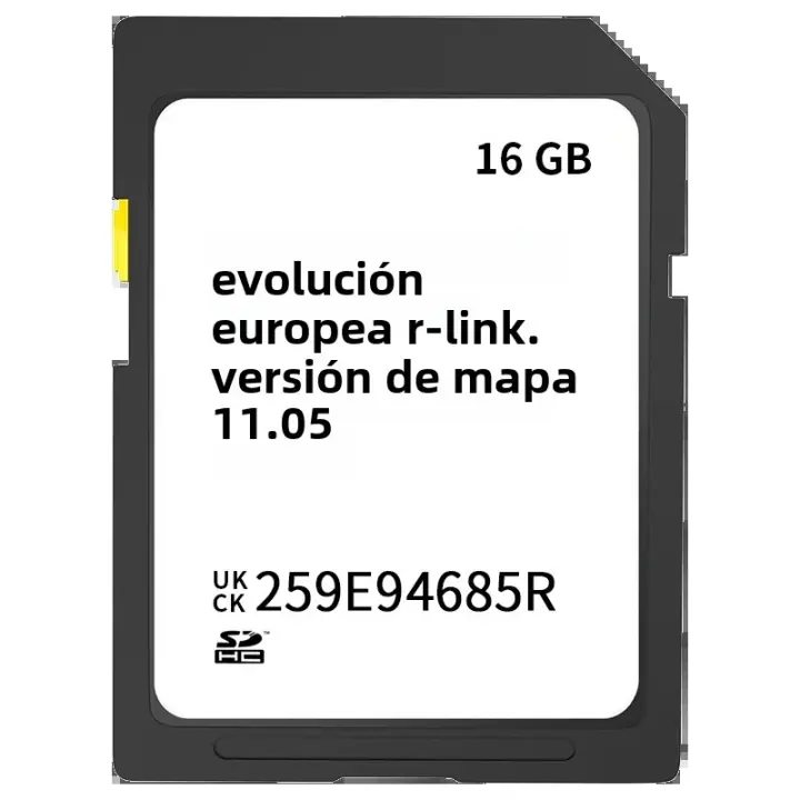 Tarjeta SD De Navegación Satelital R-Link 11.05 Mapa GPS Para Coche Versión Europea Reciente Para Renault - 1