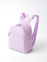 Mochila De Moda Para Mujer Mini Chevron Cuadrada Con Cierre De Cremallera Material PU Con Lining De Poliéster Estilo Exterior - details 7