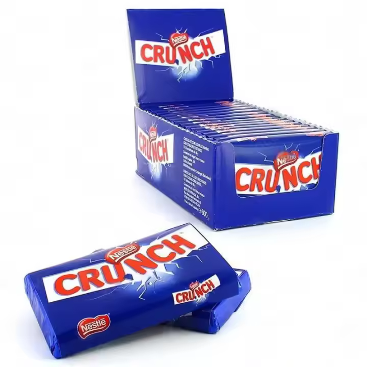 Chocolatina Nestlé Crunch 15 Unidades 40gr - Chocolate con Arroz Inflado - 1