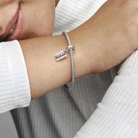 PANDORA Groot-Cuentos de Plata con Cristales marrones, Viene con el original embalaje de Caja de Giano. - details 0
