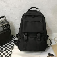 Mochila Estilo Universidad Para Mujeres Color Sólido Japonesa Moda Estudiante Bolsa Deportiva Nylon Preppy Unisex - details 0