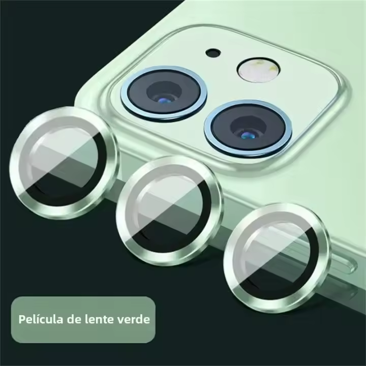 Protector De Lente De Cámara Metálico Para iPhone 11 12 13 14 15 pro Max 15 14 plus 13 12 Mini Protección Para Glass De Cámara En iPhone 14 pro Max - 1