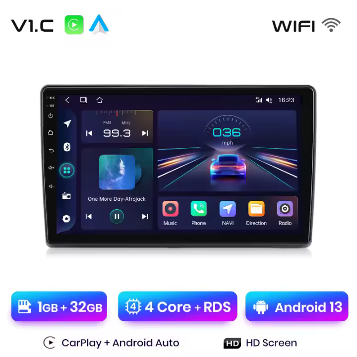 Junsun Android 13 Radio para Fiat Ducato Peugeot Boxer 2 Citroen Jumper 2 2006 2007 2008 2009 2010 2011 2012 2013 2014 2015 de Coche con Chip Qualcomm de 8 Núcle de Coche con Chip Qualcomm de 8 Núcleos CarPlay Inalámbrico Autorradio Estéreo Pantalla HD Mu - 1