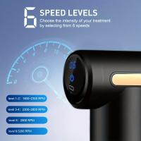 Masajeador Eléctrico De Fascia Portátil Con Pantalla Táctil LED Y 4 Cabezas De Masaje Reemplazables Masajeador De Body Percusión - details 8