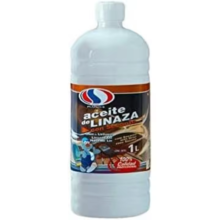 PLAINSUR ACEITE DE LINAZA CON SECANTE 1Lt. COMO DILUYENTE DE MULTIPLES TRABAJOS - 1