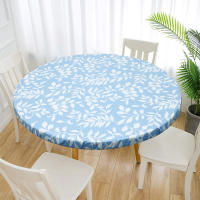 Mantel De Vinilo Ajustable Con Borde Elástico Y Espalda De Terciopelo Para Uso Indoor Y Outdoor Mantel Redondo De Vinilo Impermeable Y Resistente Al Aceite - details 9