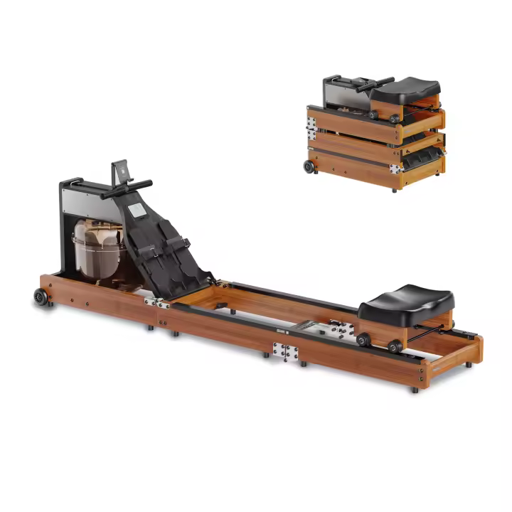 Máquina de Remo Xiaomi Kingsmith WR1, Resistencia por agua, APP, Plegable 3 partes, Silenciosa, Soporte móvil/tablet, Madera - 1