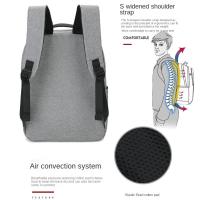 Mochila Versátil De 15.6 Pulgadas De Alta Calidad En Tela Oxford Negro Gris Rojo Azul Mochila De Negocios Para Hombre Y Mujer Bolsa De Computadora Lavable - details 8