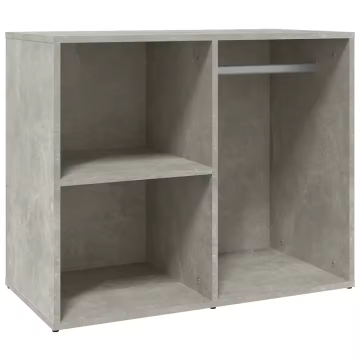 VidaXL Mueble vestido Madera contrachapada gris Hormigón 80x40x65 cm - 1