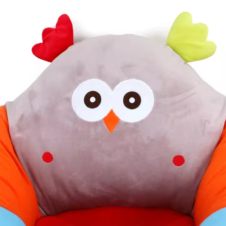 Lindo y creativo sofá de peluche con dibujos de animales para bebé, para que el bebé aprenda a sentarse y jugar, asiento con boca, juguetes para niños pequeños. - 1