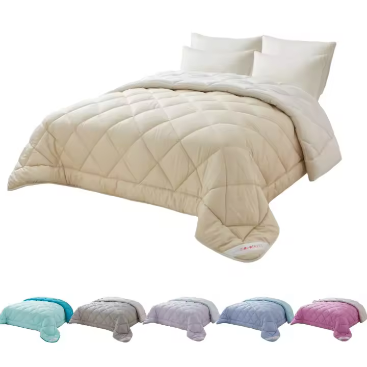 Edredón Nórdico Bicolor Novotextil - Largo 270cm - Cama 90-180 - Relleno Fibra Siliconada 350gr/m2 - Microfibra Premium - Suave - 1