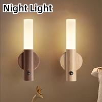 Lámpara De Pared LED Recargable Con Sensor De Movimiento Inteligente Luz Nocturna Magnética Portátil Para Pasillo Y Escaleras - details 0