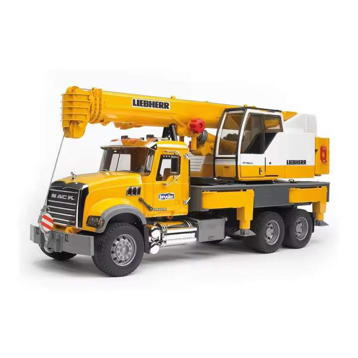 Bruder - Camión con Grúa Liebherr Telescópica - Altura 1.30m - Estabilidad Garantizada - 1