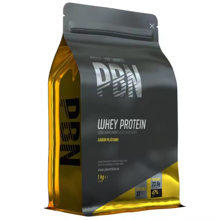 PBN Premium Body Nutrition - Proteína de suero de leche en polvo. Nuevo sabor mejorado, bolsa de 1 kg.Mejora tu masa muscular con proteína de suero de alta calidad - 1