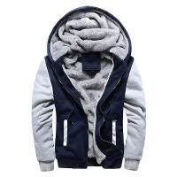 Chaqueta De Fleece Para Hombres Camuflaje Cremallera Y Capucha Abrigo Invernal Manga Larga Casual Streetwear - details 5