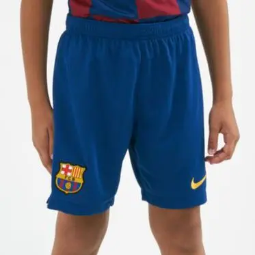 Nike Youth Short Juvenil Fc Barcelona Stadium primera Equipación Azul rey A01942-455 Dri Fit temporada 2019 2020  Tallas de niños de 7 a 15 años escudo y logo bordado Barça - 1