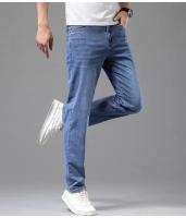 Jeans Elásticos De Verano Para Hombre Gris Comodidad Moda Pantalones Casuales Stretch Algodón Negocios Rectos Mallas Talla Media - details 13