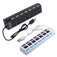 Niucom regleta USB con ladrón 7 puertos para PC, ordenador portátil HUB USB multipuerto adaptador para enchufe corriente y gadgets - details 1