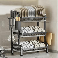 Escureplatos Maple Inoxidable para Fregadero con Soporte para Utensilios Extraible, Portavasos y Estante de Secado - Escurridor de Platos Función de Drenaje Automtico-Excurre Platos - details 1