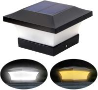 Luz de Calle solar LED para Exteriores, lámpara de Jardín con paisaje de pared de Villa, lámpara de pared para el hogar, Pilares Súper brillantes, para Caminos de Jardín, patio, césped, caminos de entrada - Blanco Solado - details 0