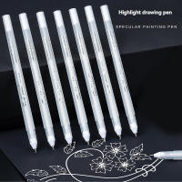 Set De 2-10 Piezas De Rotuladores De Resaltador 0.8mm Para Dibujar Arte Suministros De Pintura Borrador Gel De Tinta Blanca - details 5