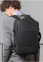 BANGE Mochila De Viaje Para Hombre Mochila Negocios Expansible Con USB Gran Capacidad Para Portátil De 17.3 Pulgadas Impermeable Moda Con USB Para Escuela - details 14