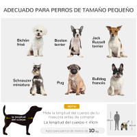 PawHut Carrito para Perros 2 en 1 Cochecito para Perros Plegable Cochecito para Mascotas con 2 Correas de Seguridad Cojín y Marco de Acero - details 3