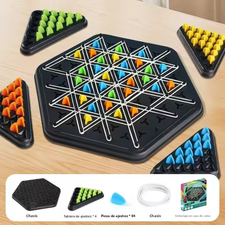 Nuevo Juego De Mesa De Geometría Con Cadena Triangular Juguetes De Entrenamiento Y Pensamiento Regalo Para Familia Y Amigos - 1