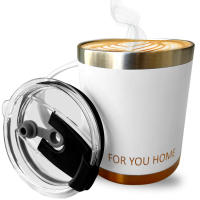 Taza Termo Cafe para Llevar de 380ml Blanca Bronze Sin BPA - details 7