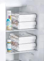 Caja De Almacenamiento Para Huevos Con Rodillo Automático Organizador De Cocina Para Huevos Doble Capa Cajón Tipo Refrigerador - details 4