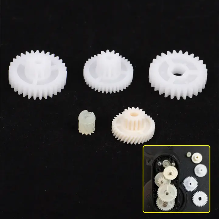 5Pcs/set Robot Inteligente De Limpieza Con Cepillo Lateral Motor Y Caja De Engranajes Piezas Para Aspiradora Robótica Material Plástico - 1