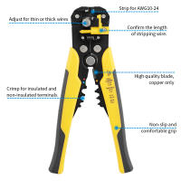 Alicates Multifuncionales Para Despeguer Cables Y Cortar Terminales De Alta Precisión Herramienta Manual Automática Para Electricidad - details 1