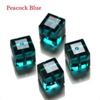 100PCS Cuentas De Cristal Transparentes De 4mm Para Fabricación De Joyería DIY Cuentas Espaciadoras Forma Cubo - details 8